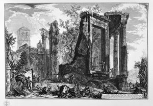 Autre vue du temple de la Sibylle à Tivoli - Giovanni Battista Piranesi